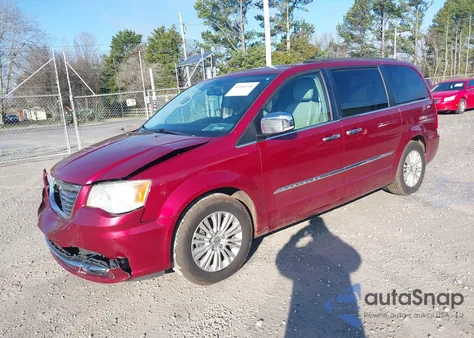 2012 Chrysler Town & Country Touring-L z USA, uszkodzony, nr VIN 2C4RC1CG4CR169459